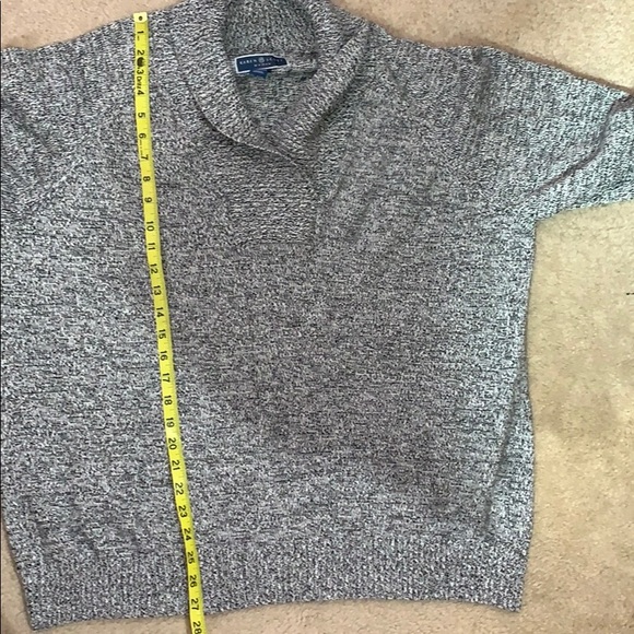 Karen Scott black /white long sleeve sweater - Picture 7 of 7